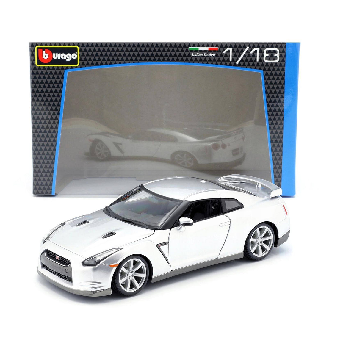 Silver 1/18 Diecast Model Car X326
