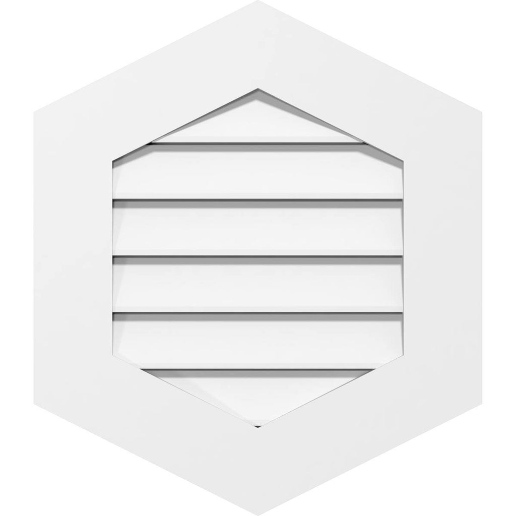 Vertical Peaked Surface Mount PVC Gable Vent G675229
