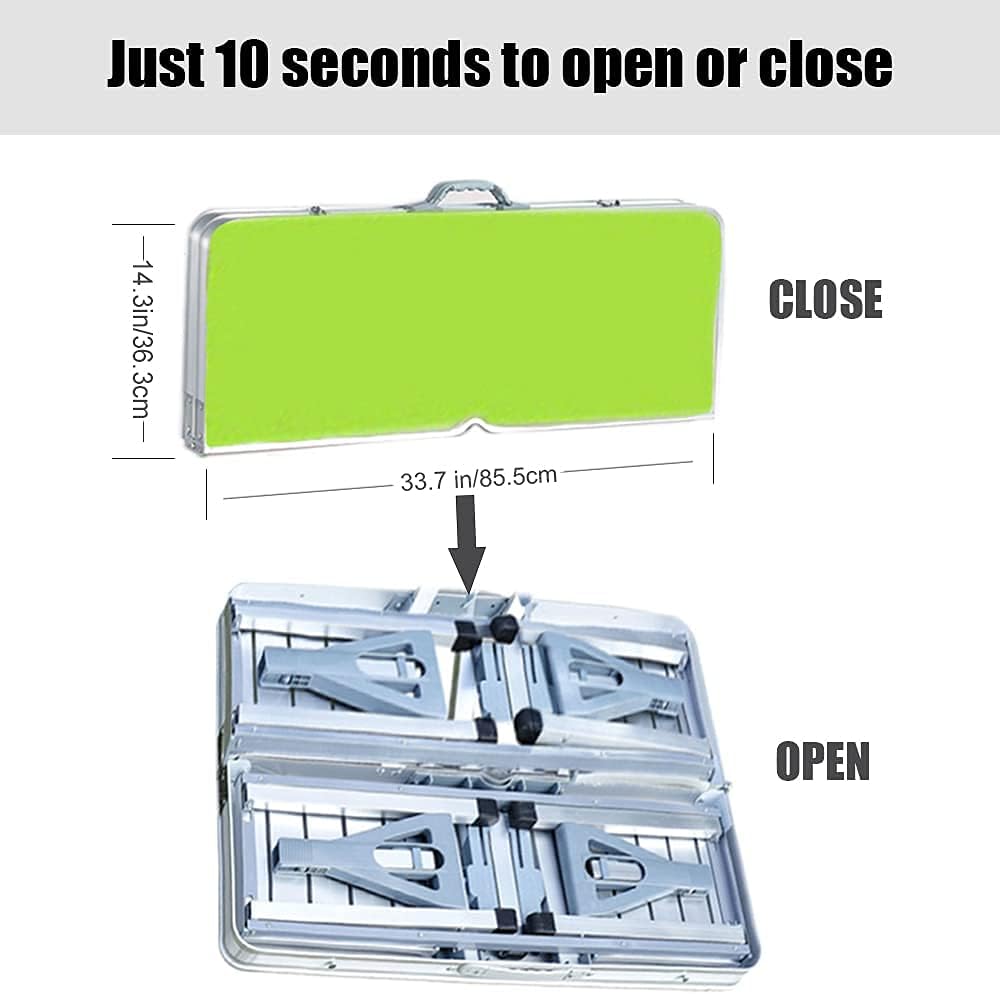 Portable Folding Picnic Table with Seats and Umbrella Hole V847019