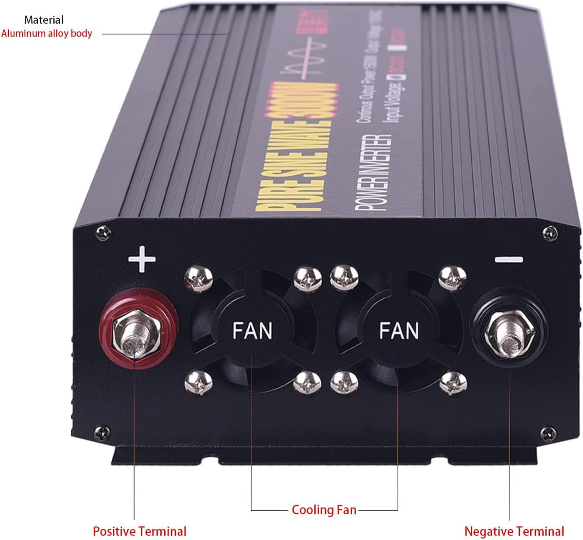 12V to 110V Pure Sine Wave Power Inverter 1000W C955
