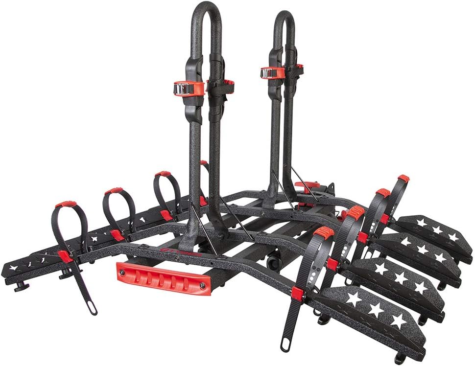 4-Bike Hitch Mounted Bicycle Carrier Rack H737