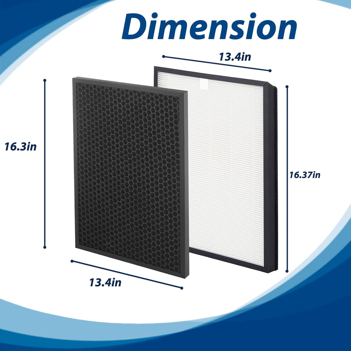 True HEPA Filter Replacement Set with Activated Carbon Filters and Pre-Filter Z690604
