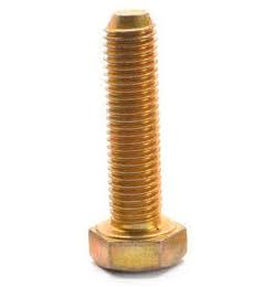 5/8-11 x 2 1/4 Grade 5 Hex Cap Screw Medium Carbon Steel Yellow Cadmium Plated Pk 150 R3557