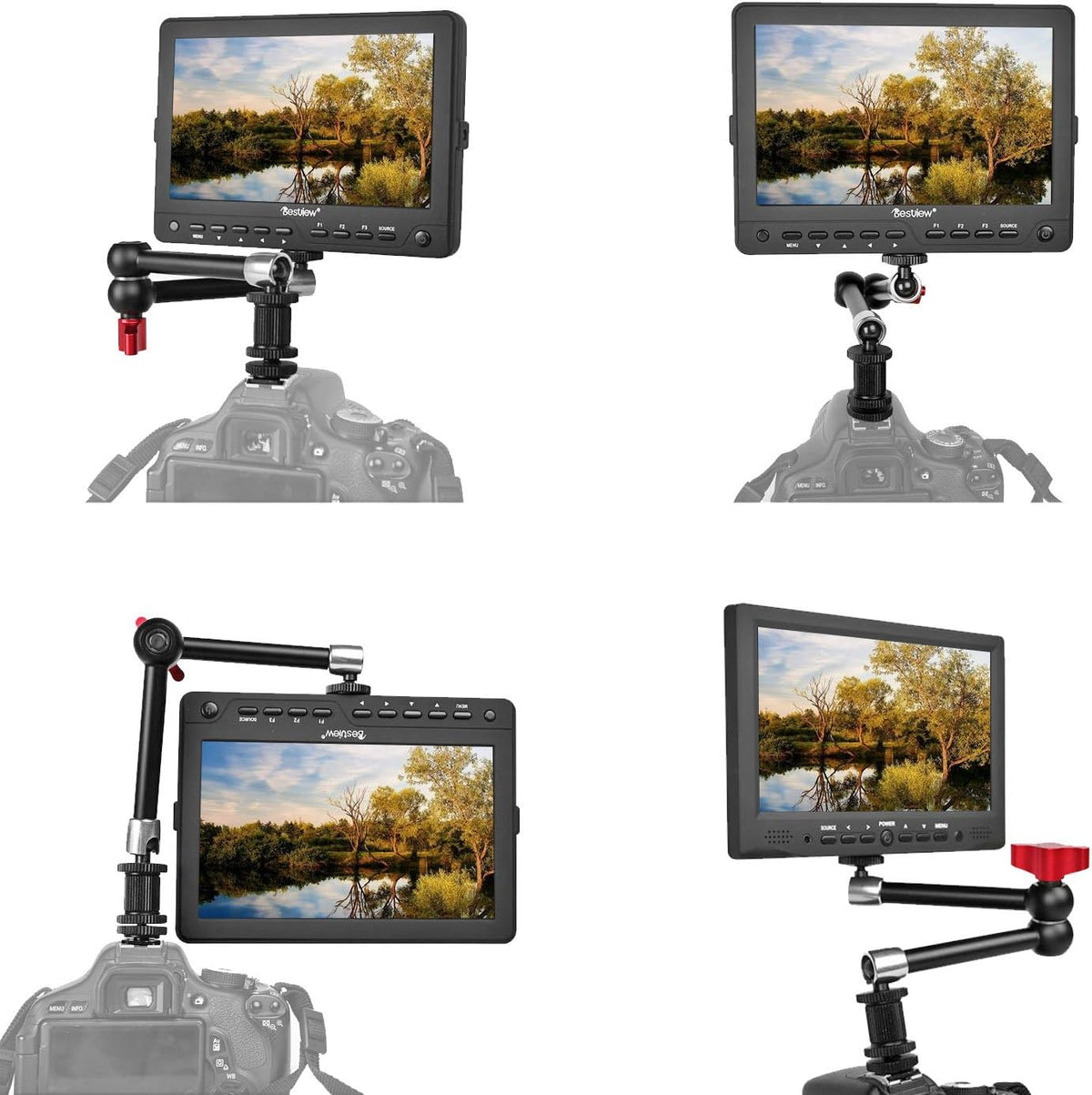 11 inch Adjustable Articulating Friction Magic Arm & Large Super Clamp M22427