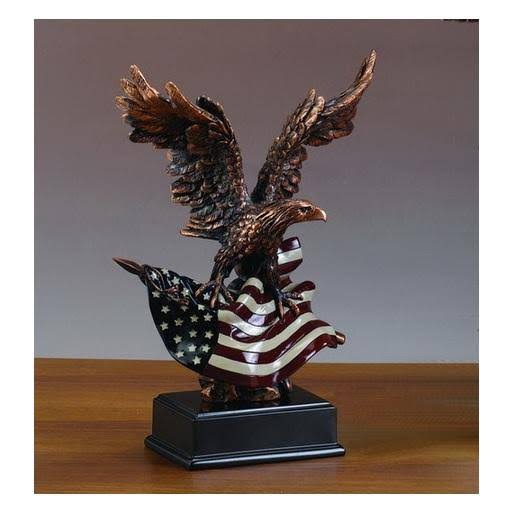 Eagle with American Flag G70780