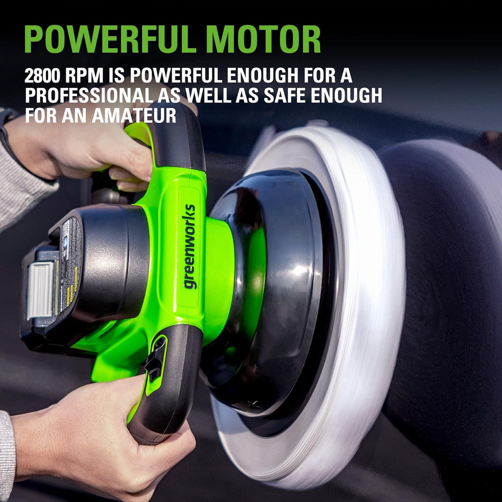 24V Cordless Car Buffer & Polisher 10-inch 2800 RPM P85182