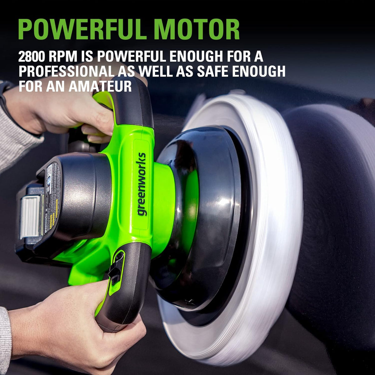 24V Cordless Car Buffer & Polisher 10-inch 2800 RPM P85182