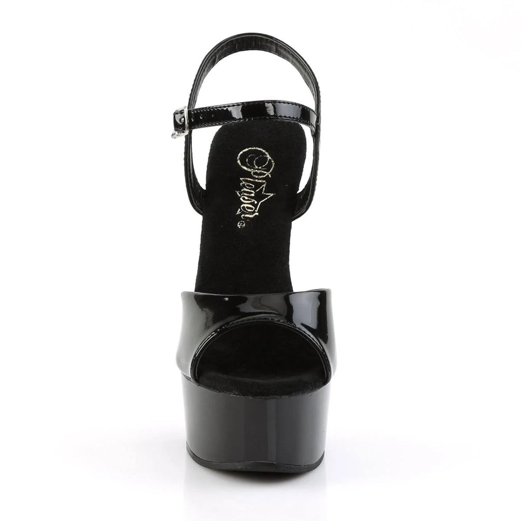 Black Faux Leather Matte Shoes V993