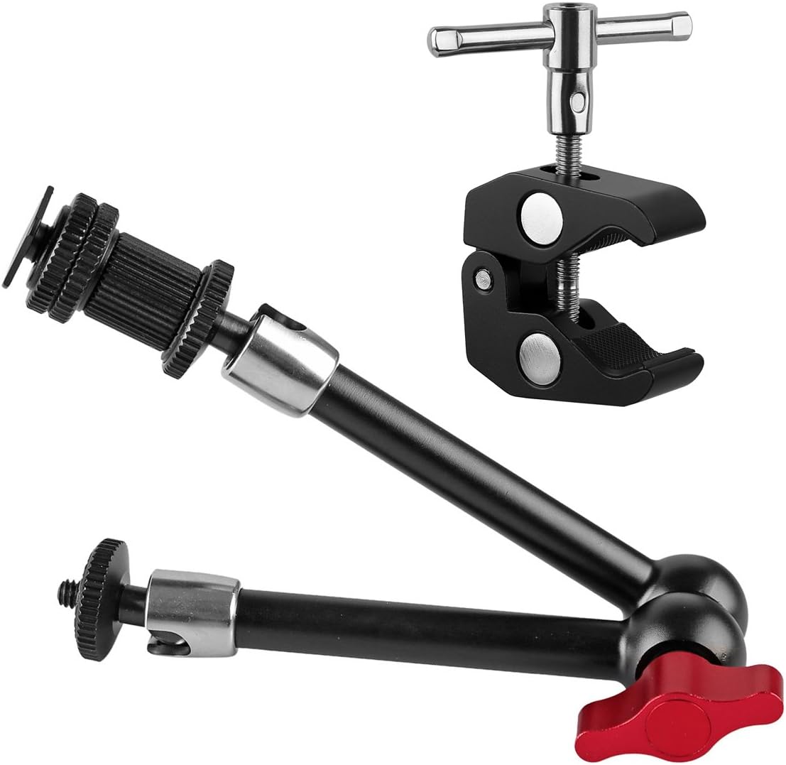 11 inch Adjustable Articulating Friction Magic Arm & Large Super Clamp M22427