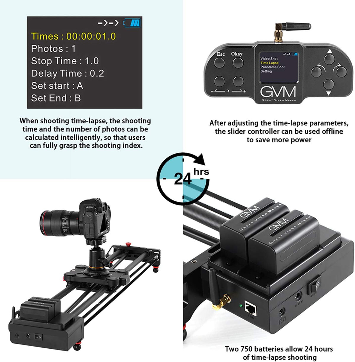 Carbon Fiber Motor Camera Slider I66838