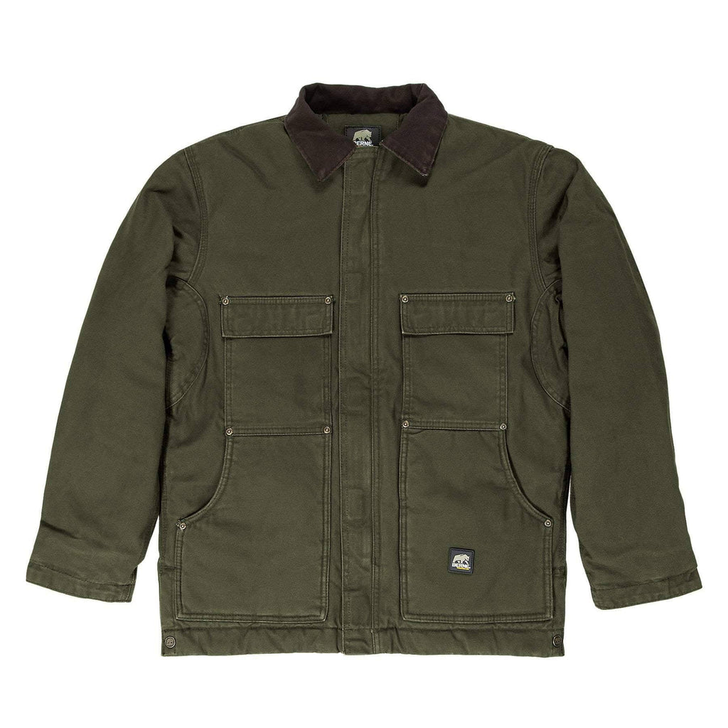 Washed Chore Coat Olive S Regular A95786