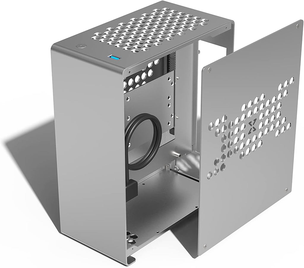 Mini-ITX Aluminum PC Case with PCI-E Riser Cable Y615