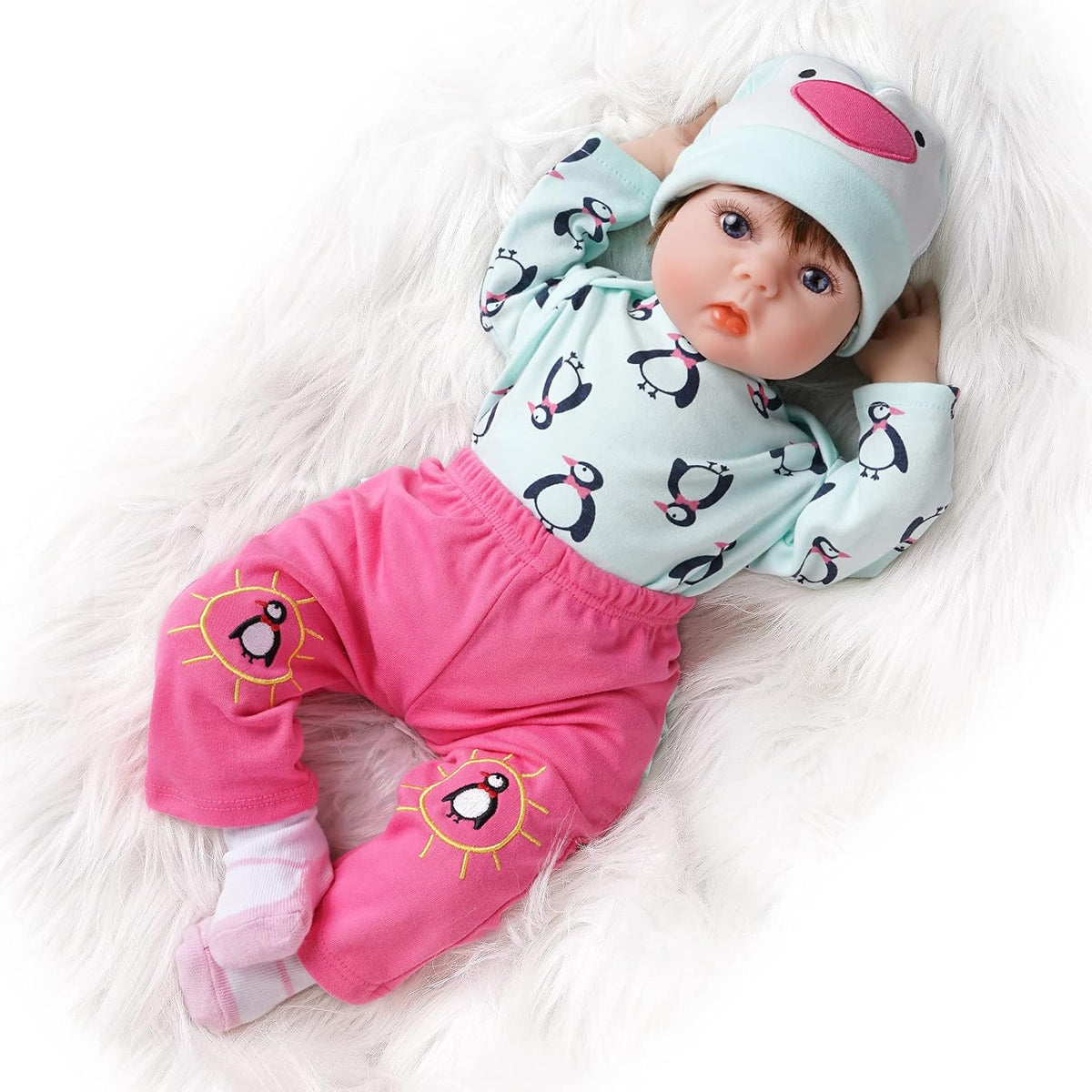 22 Inch Realistic Silicone Reborn Baby Doll D701413