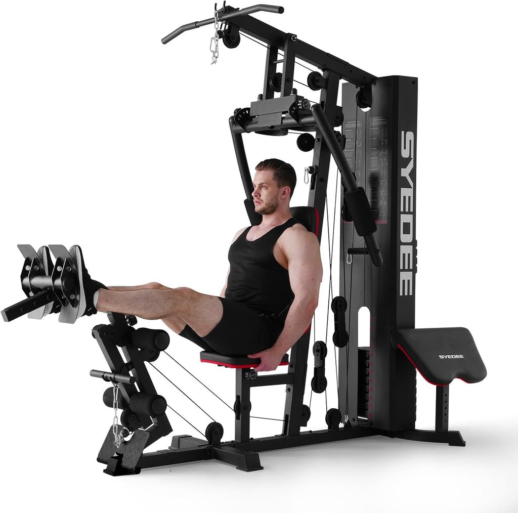 Multifunctional Home Gym Equipment with 150LBS Weight Stack Q179451