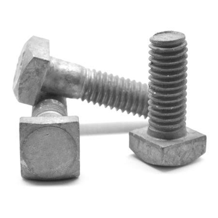 3/8 inch-16 x 2 1/2 inch A307 Square Head Machine Bolt Hot Dip Galvanized Pk 50 O21841