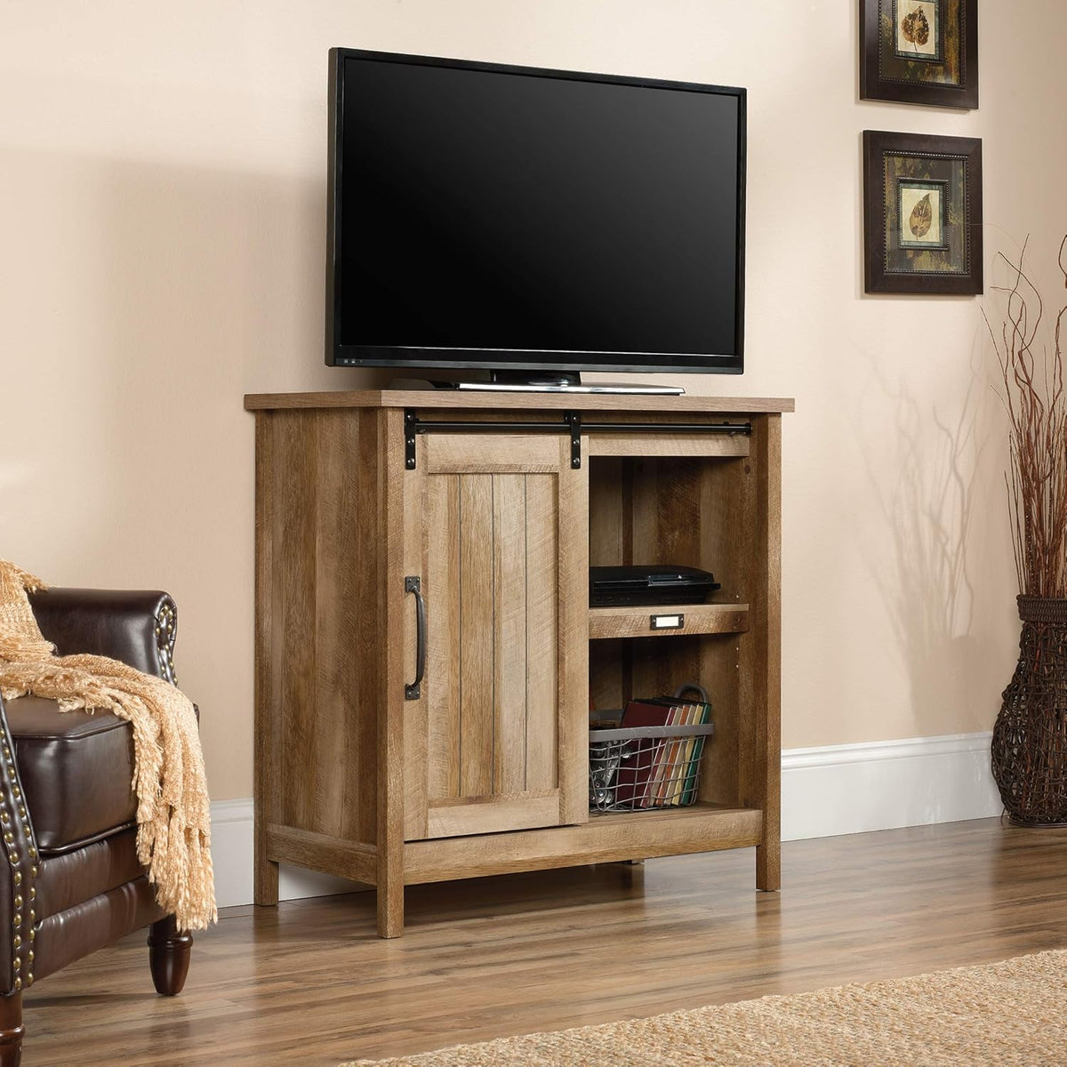 Craftsman Oak Storage Cabinet S586824