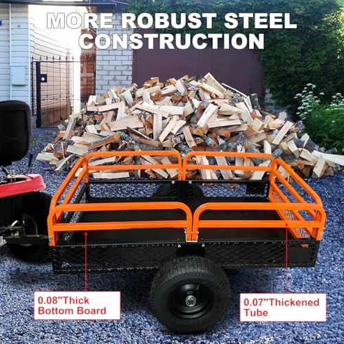Heavy Duty Steel Utility Garden Cart with Removable Sides R843