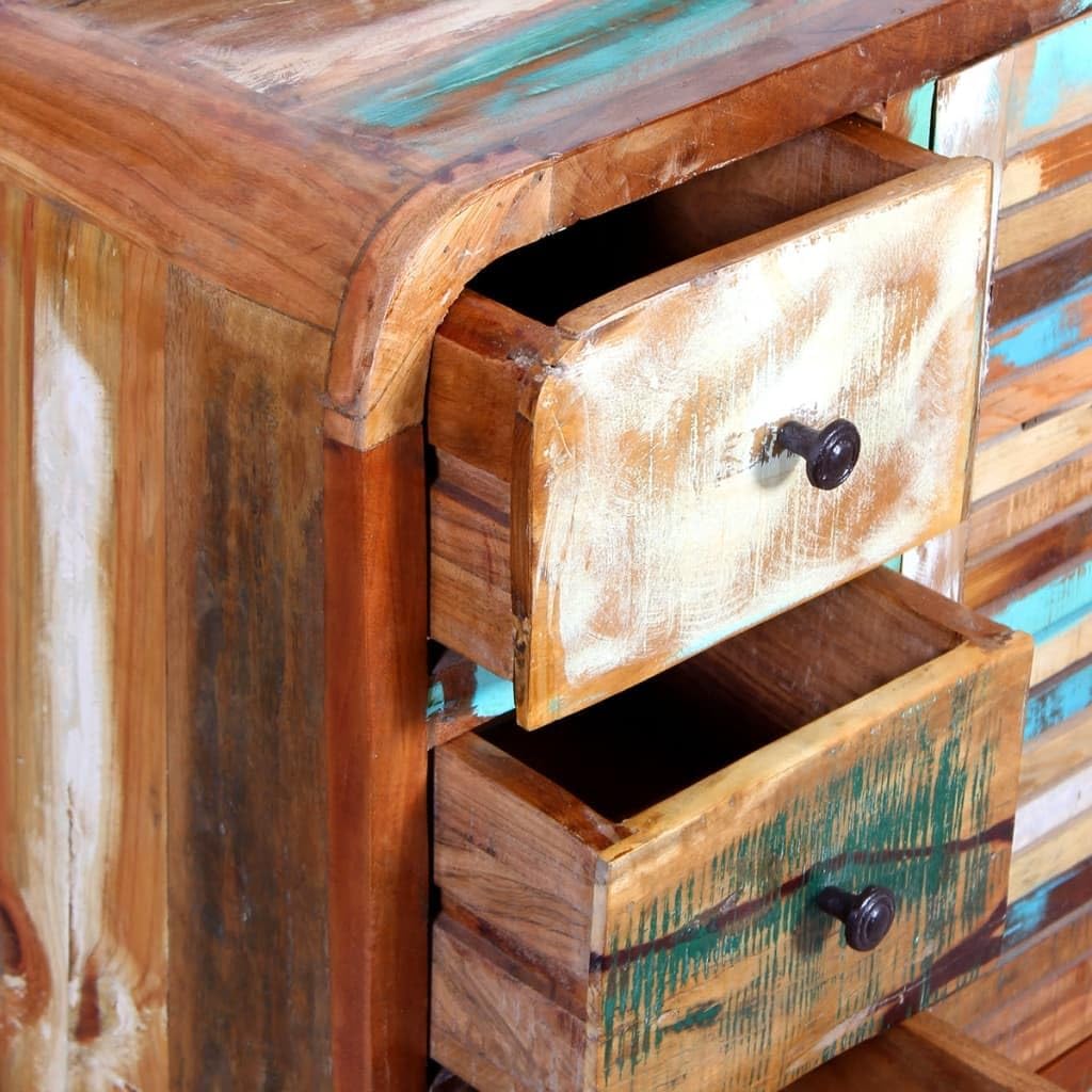 Solid Reclaimed Wood Sideboard with Door and 3 Drawers D351707