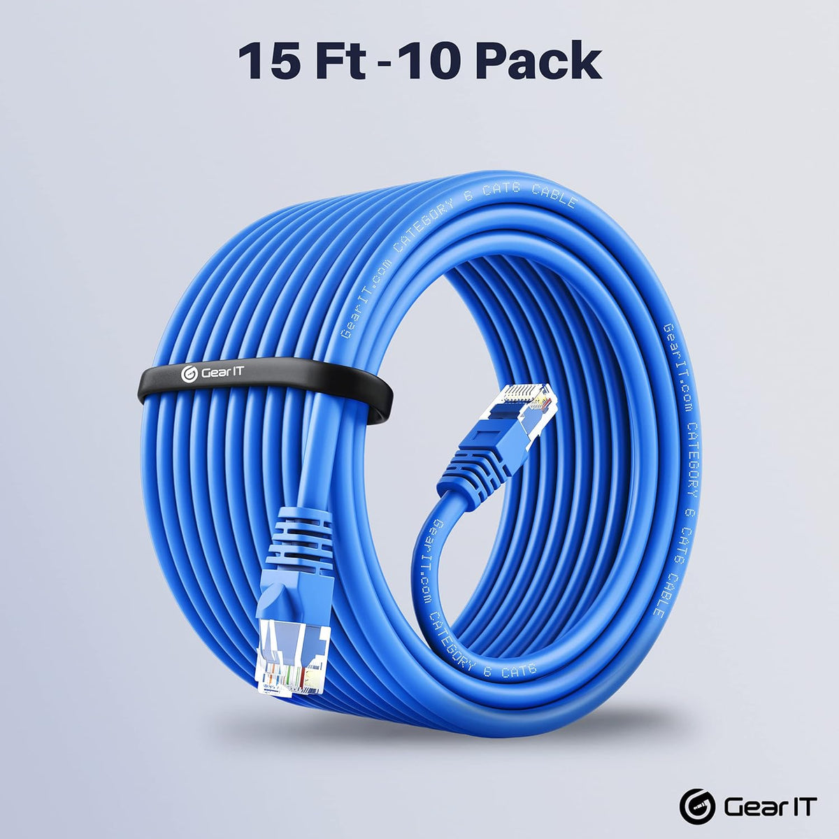 Cat 6 Ethernet Cable 1 ft 50-Pack Blue O841380