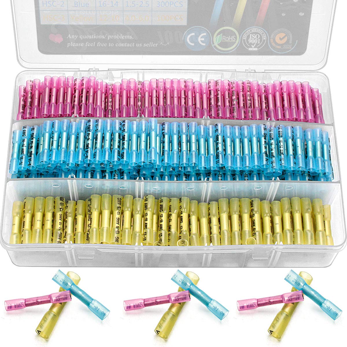 700 PCS Heat Shrink Butt Connectors I263268