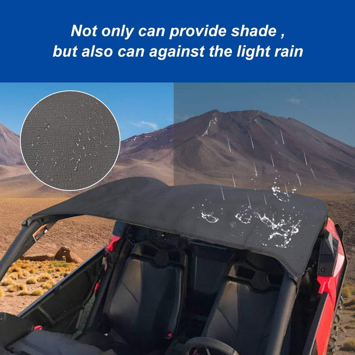 Soft Top Canvas Roof for UTV 2 Doors G255694