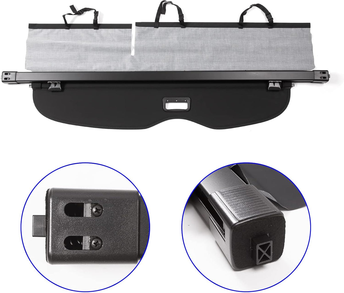 Black Retractable Cargo Cover F37436
