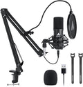 USB Microphone Condenser Cardioid Metal Mic Kit E5773