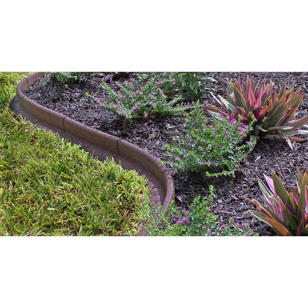 Green Rubber Landscape Edging 48-Count B96628