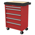 Red Rolling Cabinet O8412