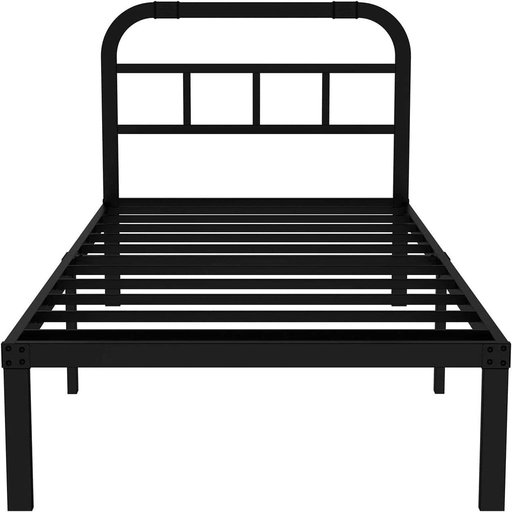 Black Metal Steel California King Bed Headboard Pack of 2 S871882