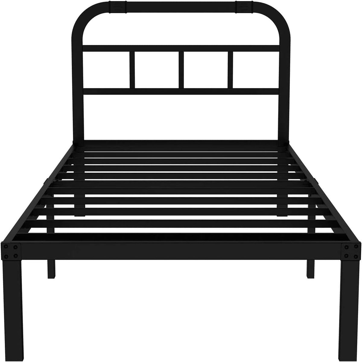 Black Metal Steel California King Bed Headboard Pack of 2 S871882