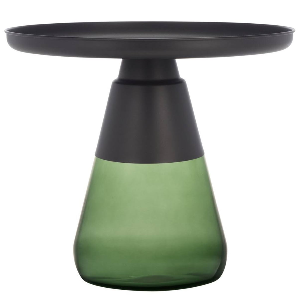 Black & Green Glass Base Table J66171