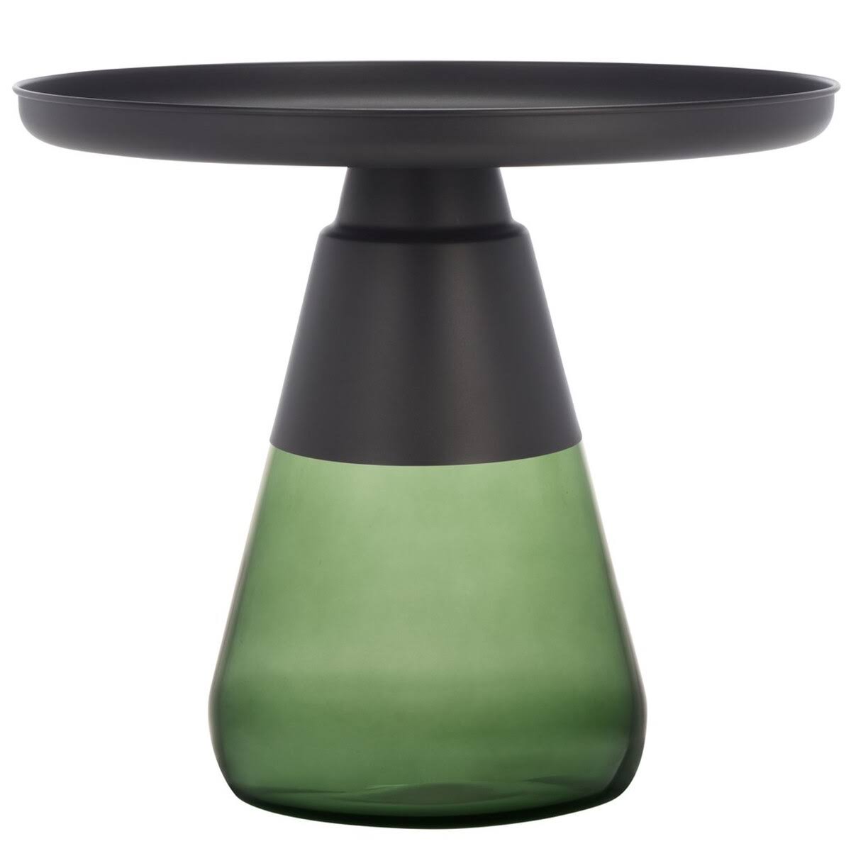 Black & Green Glass Base Table J66171