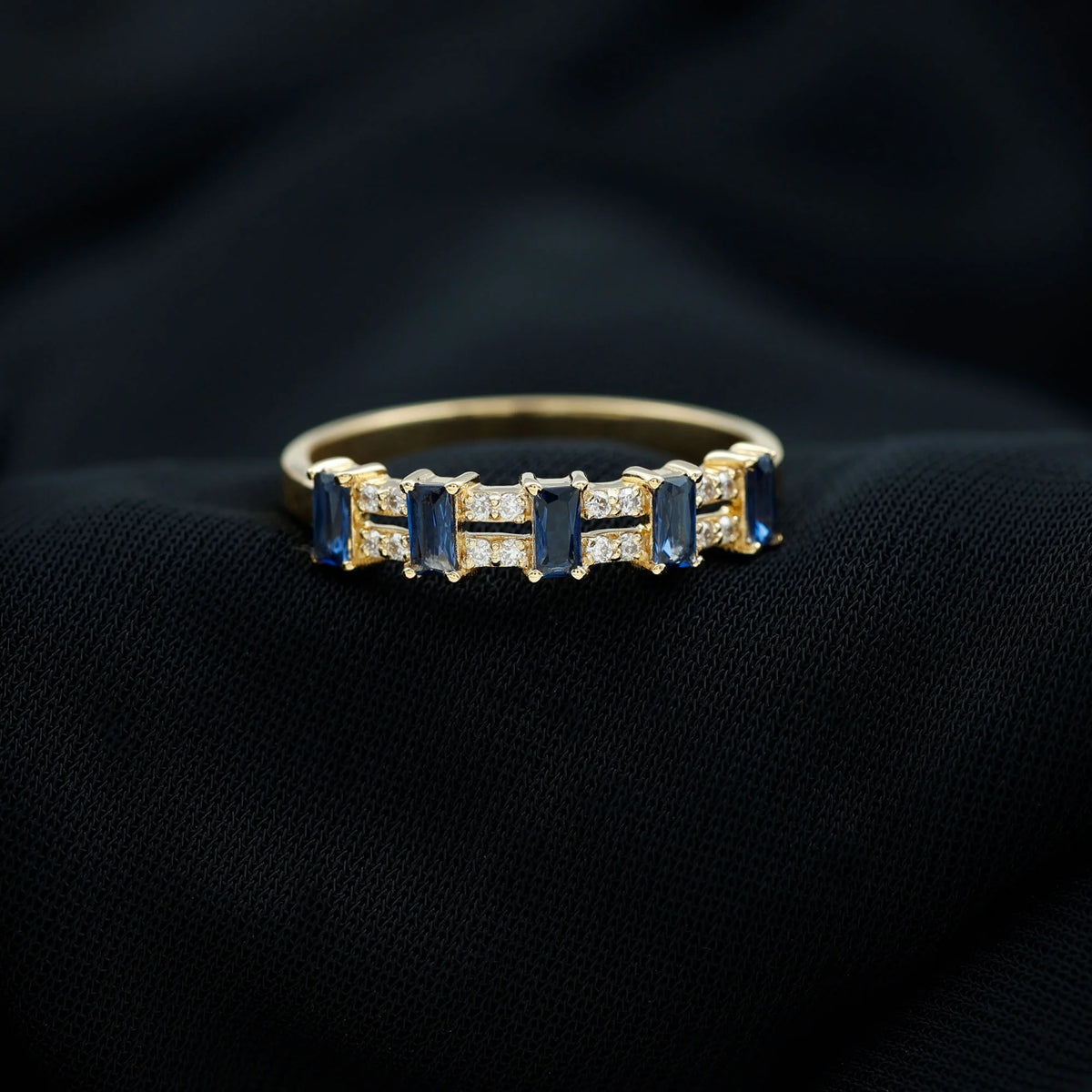 14K Yellow Gold Eternity Ring with Diamond N2171