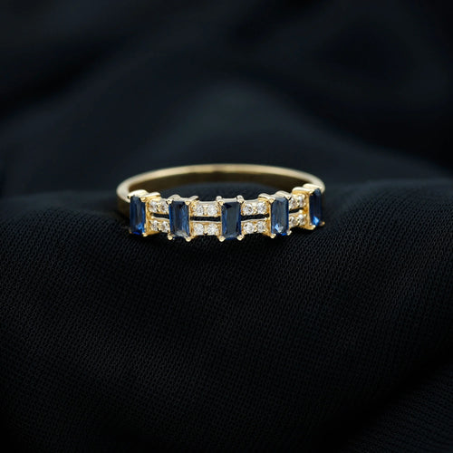 14K Yellow Gold Eternity Ring with Diamond N2171