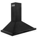 36 in. Convertible Vent Wall Mount Range Hood Black Stainless Steel O2646