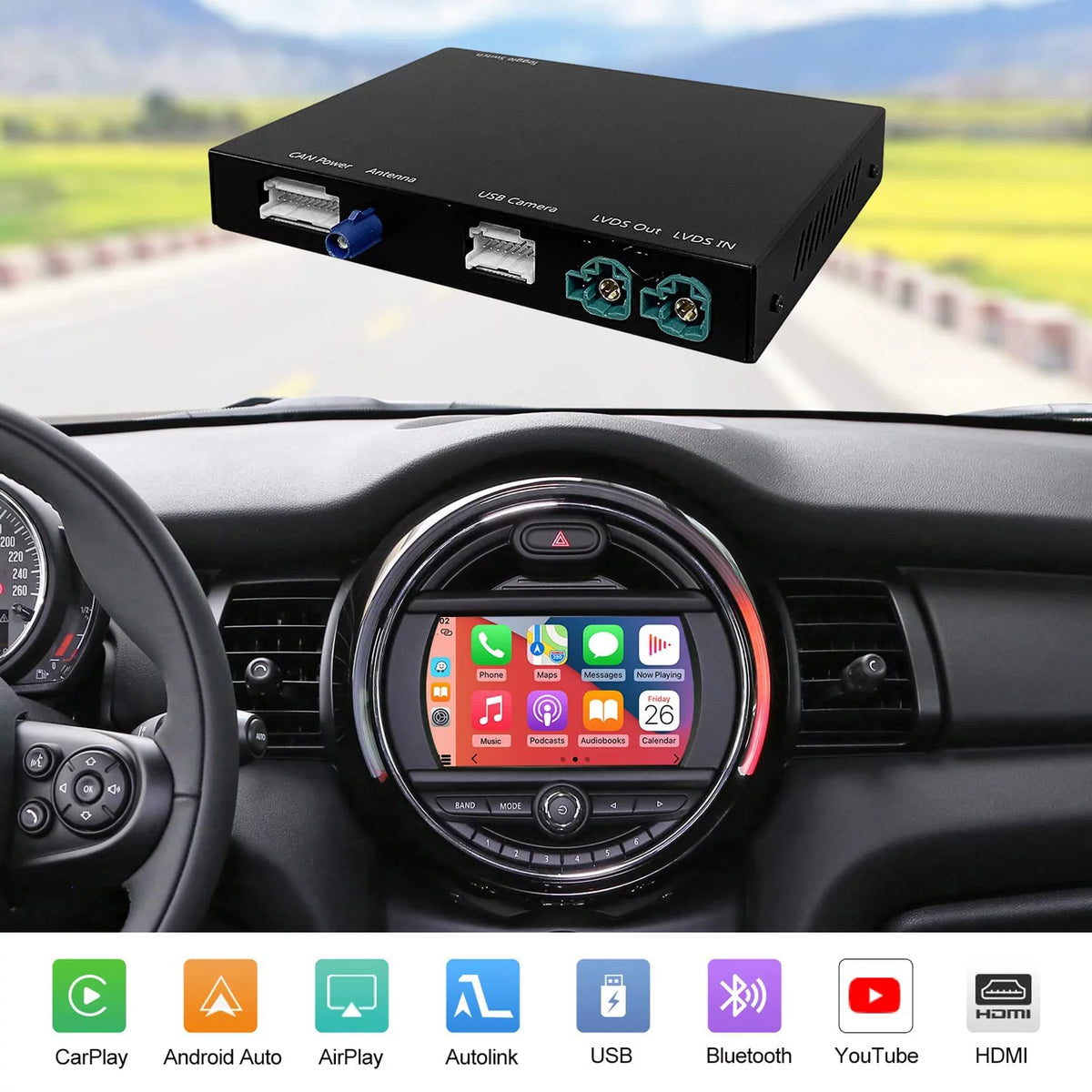 Wireless Carplay Retrofit Kit Decoder for BMW Mini Cooper R357982