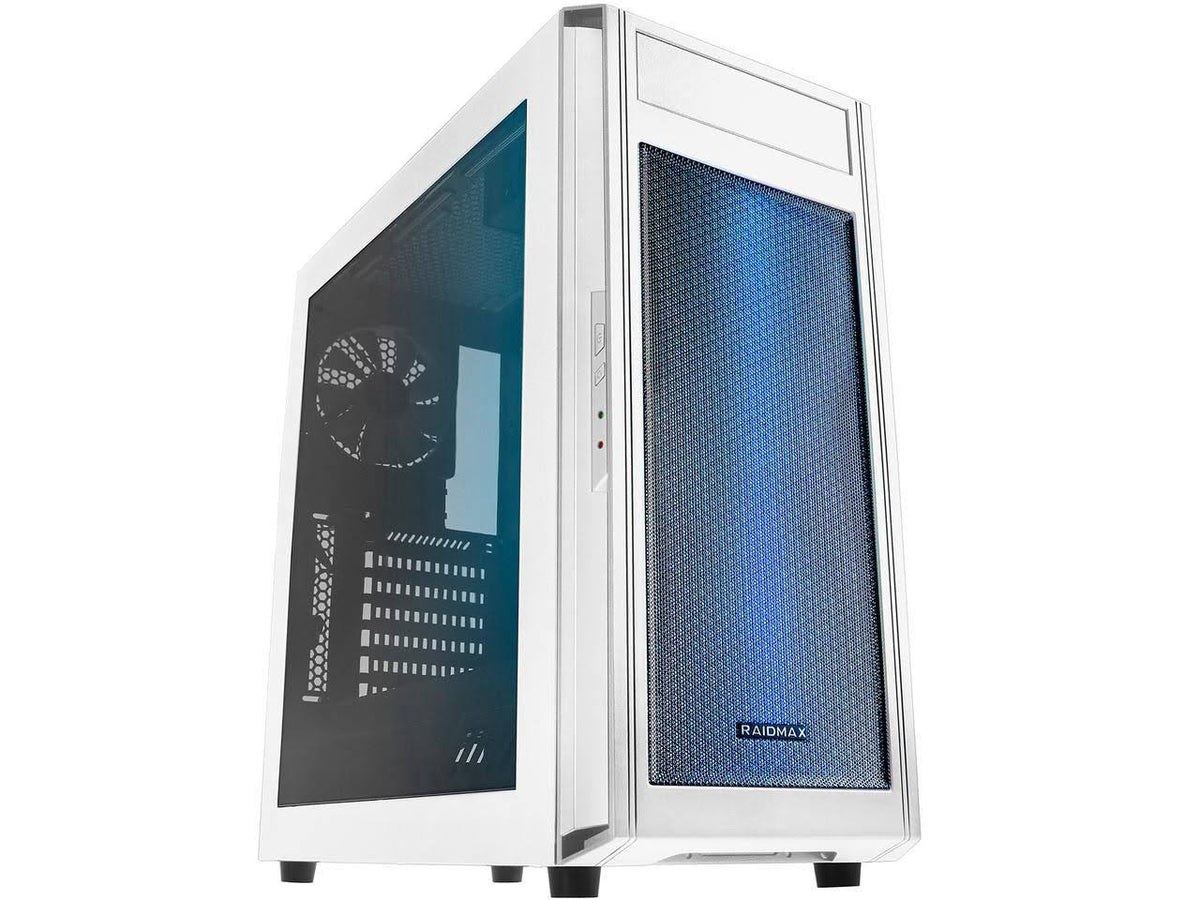 White Steel / Plastic ATX Tower Computer Case Q964707