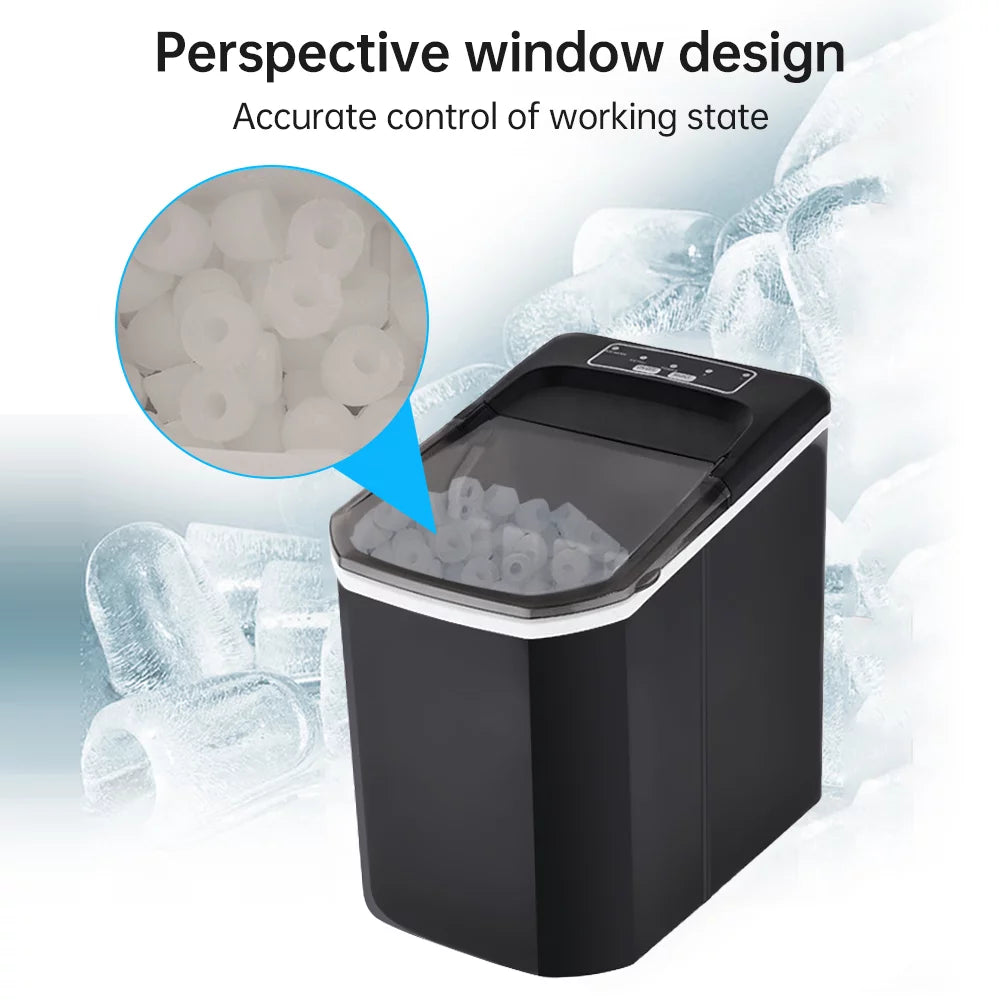 Countertop Ice Maker 26lbs Self-Cleaning Ice Machine with Basket K773737