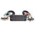 32 Channel XLR TRS Combo Splitter Snake Cable with two 15' XLR trunks O980