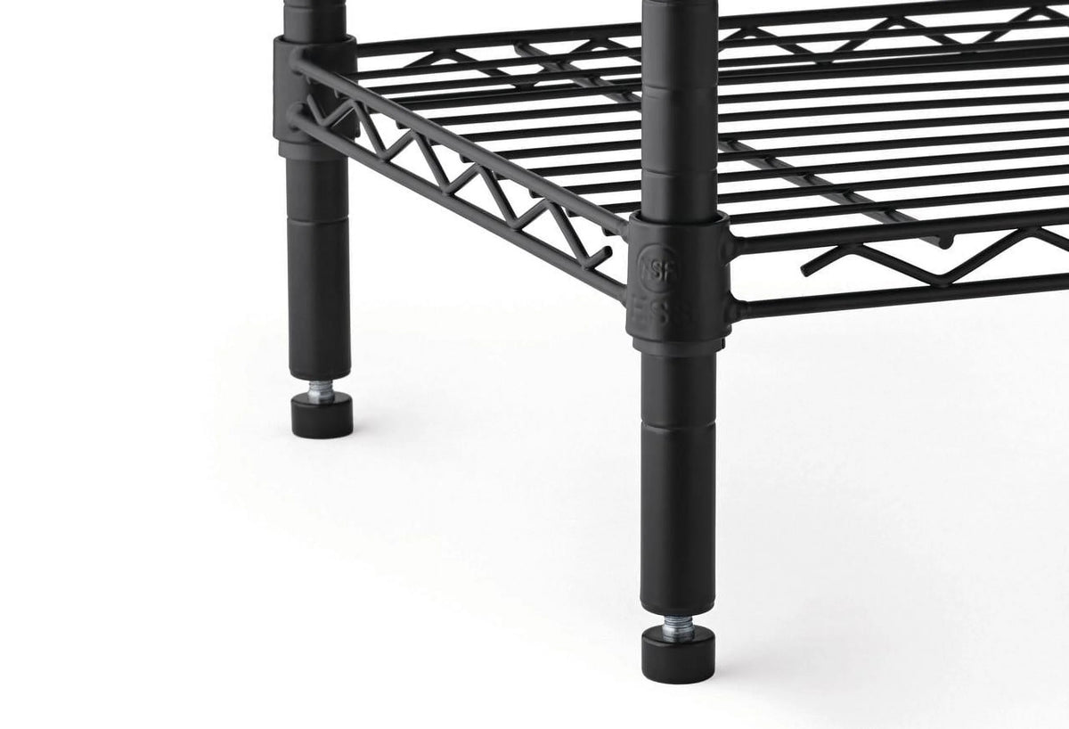 Steel 4-Tier Storage Shelf Unit White T5152