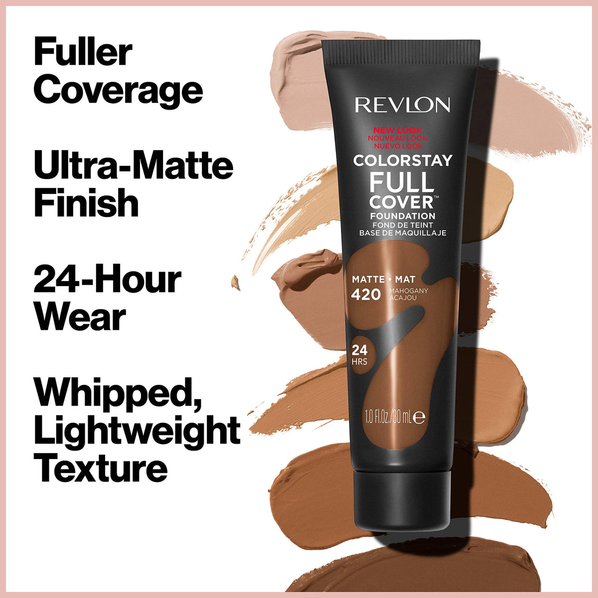 Matte Full Cover Foundation, 210 Sand Beige 1.0 Fl Oz (Pack of 2) S304978