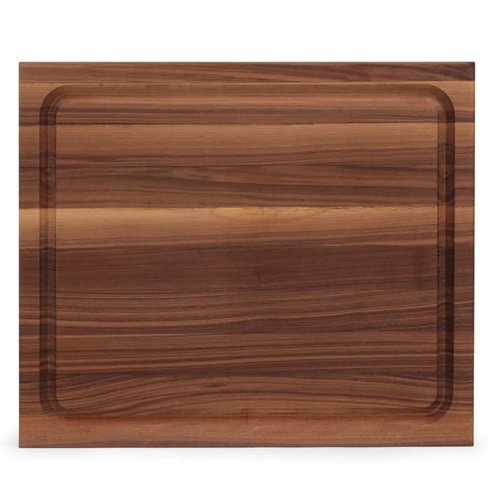 Walnut Wood 21 Inch Reversible Carving Board & 3 Piece Care Set J695570