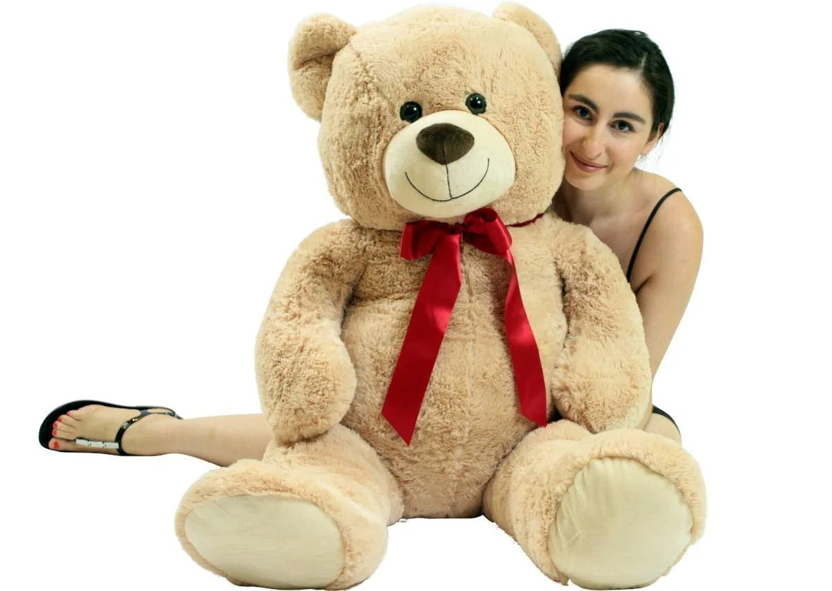 Beige Tan 48 inch Plush Teddy Bear Stuffed Animal C5476