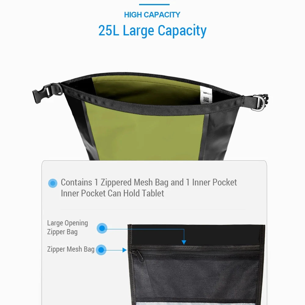 Waterproof Bike Pannier Bag 25L Rear Rack Saddle Bag H3226