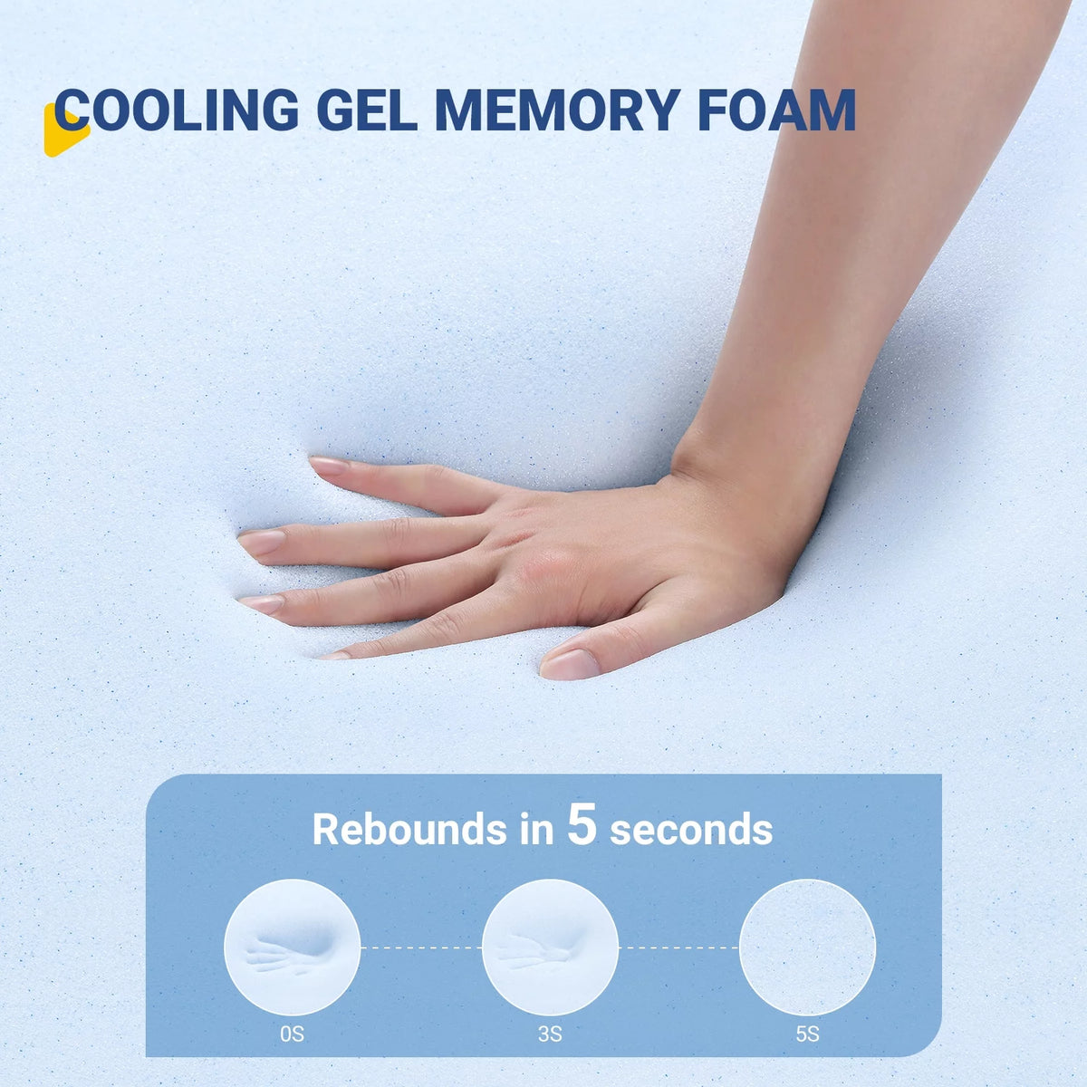 Queen Gel Memory Foam Pocket Spring Hybrid Mattress H396