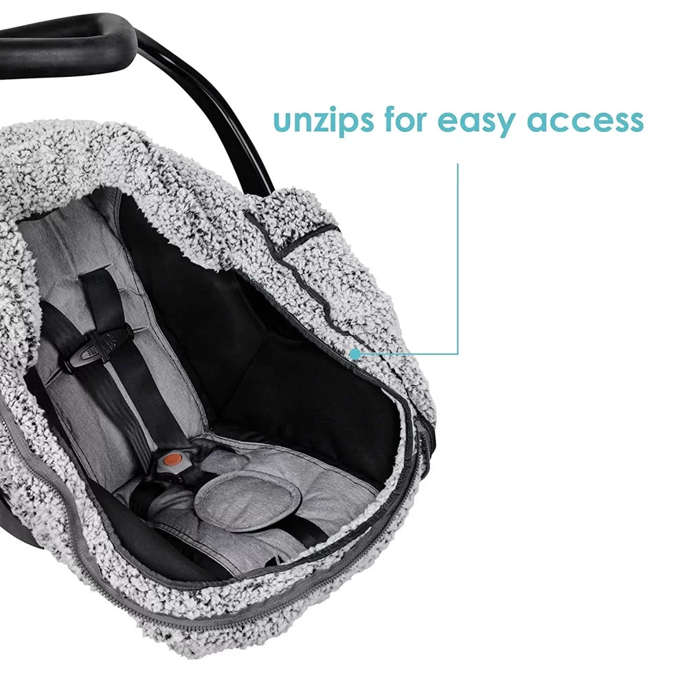 Winter Baby Car Seat Cover with Warm Sherpa Lining P3130