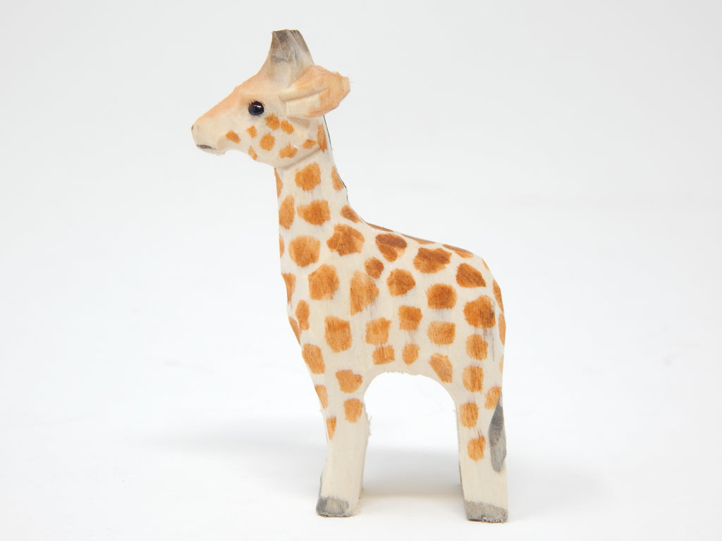 Miniature Safari Zoo Handmade Wooden Carved Ornament Figurine I252