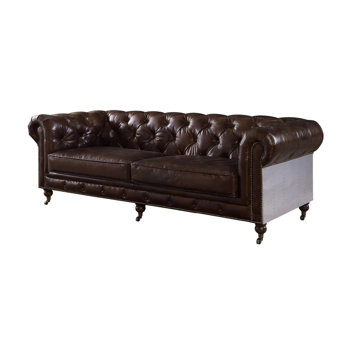 Top Grain Leather Tufted Sofa Z23874