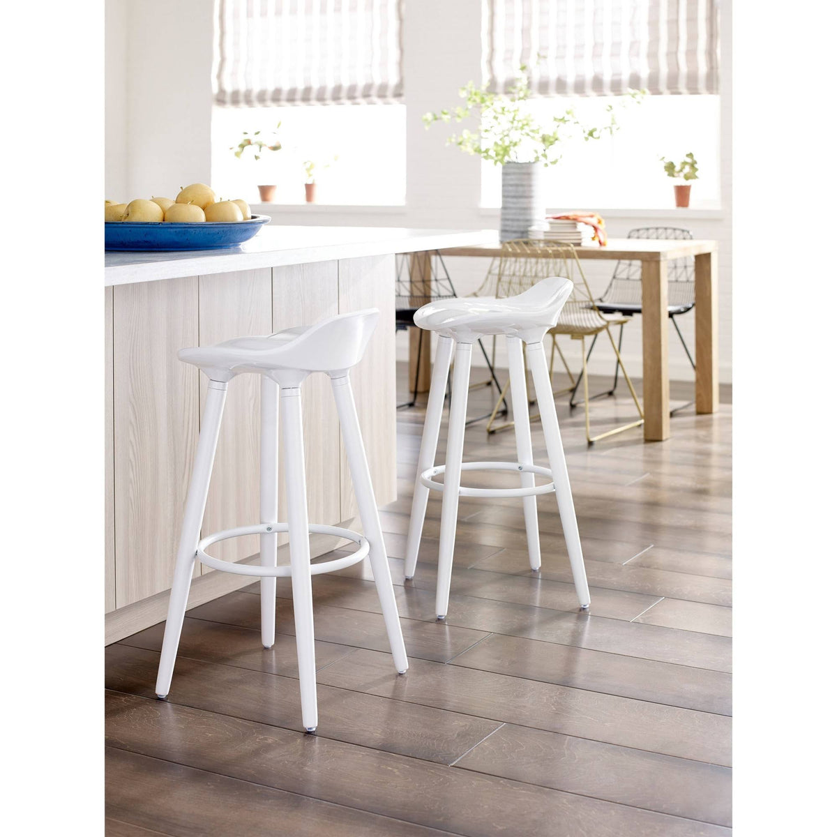 White Bar Stool J46989